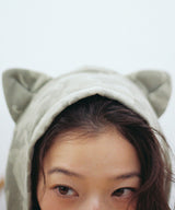 M3OW CAT EAR HOODIE ZIP UP - CAMO