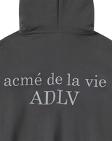 25FW BASIC LOGO NAPPING HOODIE CHARCOAL