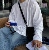 [ Self-made ] シグネチャーエッセンシャルオーバーフィットプレーンロングスリーブTシャツ