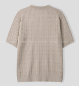Slaig Skirt Summer Cooling Henry Neck Short Sleeve Knit