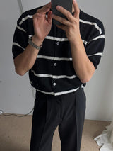 ASCLO Border Summer Short Sleeve Cardigan (5color)