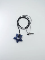  [STAR] Loppy necklace (Navy) 