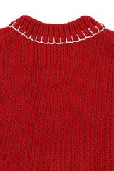 Monet Jacquard Vest [Red]