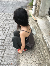 フローラルティアードノースリーブトップ