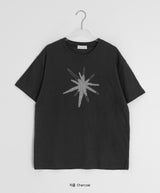 [unisex] ユヒカスターパッチオーバー半袖Tシャツ
