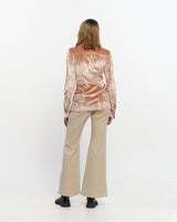 Stripe Bootcut Pants _ BEIGE