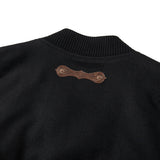 Wool blouson jacket / Black