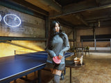 ソフトダブルレイヤードリベッドロングスリーブニットウェア
