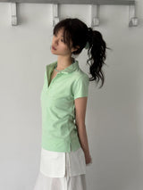 ダンシングオーキッド スタンダード スリムフィット PK Tシャツ (tropical green) 2サイズ