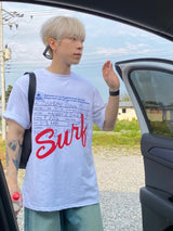 サーフレタリングハーフTシャツ 2C