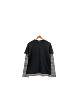 Striped layered T-shirt