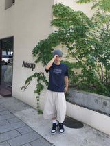 Mio Basic Pintuck Bermuda Pants 2C