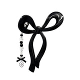 Ribbon Beads Drop Hair Tongs Pin
