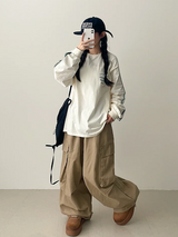 Football Two-Line Loose Fit Sweatshirt