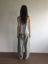 [SET]Mute Curved Pants + Belt