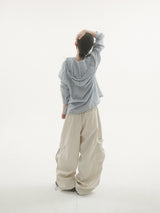 Toni pintuck cargo pants -3C