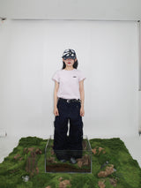 W Horn Applique Tee in Light Pink