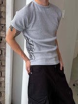 Side lettering muscle fit t-shrits(3color)