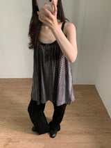 Humming Patchwork sleeveless (2color)