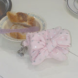 Ribbon wallet_dot pink