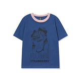 RUMI crop T-shirt [Navy]