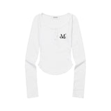 ANIV Uネックスリムフィット長袖Tシャツ(3Color)