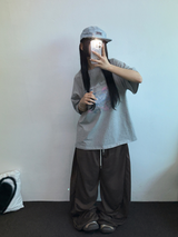 2サイズ🩶 ソフティサイドピンタックワイドロングパンツ🩶🧇🖤🤍5カラー