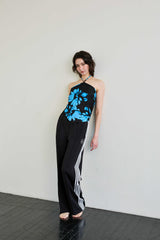  FLUTTER HALTERNECK / BLUE