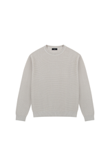 Waffle Knit Crewneck Sweater