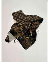 Half&Half Plaid Mini Scarf 45 _ BEIGE