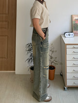Carpenter Washed Wide Denim