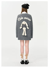 13DE MARZO Doozoo Pear Embroidery Cardigan