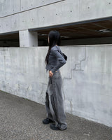 ラインビッグポケットデニムパンツ