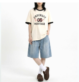 Essential Standard Short Sleeve Ringer T-shirt Vintage Cream