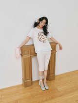 Cookie tshirt | short sleeves tshirt with real cookie print