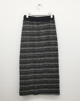 モリーストリッピードニットロングスカート(2 Colors)