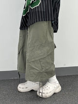 ripstop diagonal cargo shorts