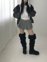 cable wool pumkin shorts(3 color) 