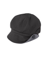 BUTTON NEWSBOY CAP - CHARCOAL