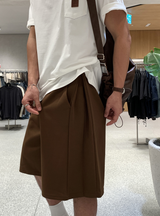 グリフェサイドタックバミューダバンディングショーツ