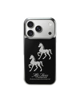 ポニーマグセーフシルバーグラスバンパーケース(ブラック)