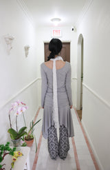 Unbal shirring button T (3color)