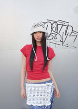 Net String Bucket Hat - Ivory