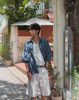 Pogny Crinkle Check Shirt