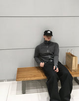 No.1841 M WM crop zip-up (3color)
