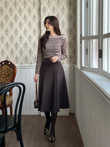 Becca Brushed Span Flare Skirt