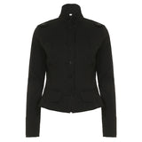 Ami khaki pocket stand long-sleeved shirt