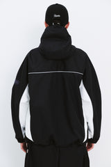 UNUSUAL HOODED JACKET BLACK