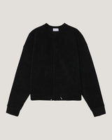 (UNISEX) Velour Crop Cardigan