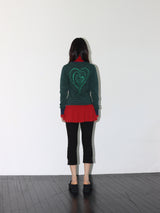 ラブユーソングスリーブT (NAVY & GREEN)